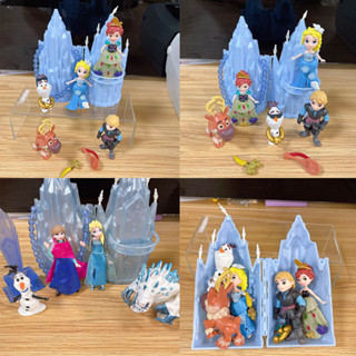 โมเดลฟิกเกอร์เจ้าหญิงดิสนีย์ Frozen Castle Elsa Anna Olaf กวางเรนเดียร์ ขนาด 7-15 ซม. เหมาะกับของขวัญ ของเล่นสําหรับเด็ก