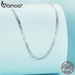Bamoer สร้อยคอโซ่เงินแท้ 100% 925 จี้กุ้งก้ามกราม ปรับได้ เครื่องประดับแฟชั่น สําหรับผู้หญิง