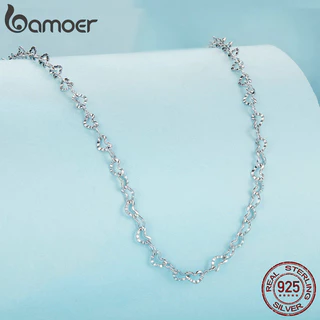 Bamoer สร้อยคอโซ่เงินแท้ 100% 925 จี้กุ้งก้ามกราม ปรับได้ เครื่องประดับแฟชั่น สําหรับผู้หญิง