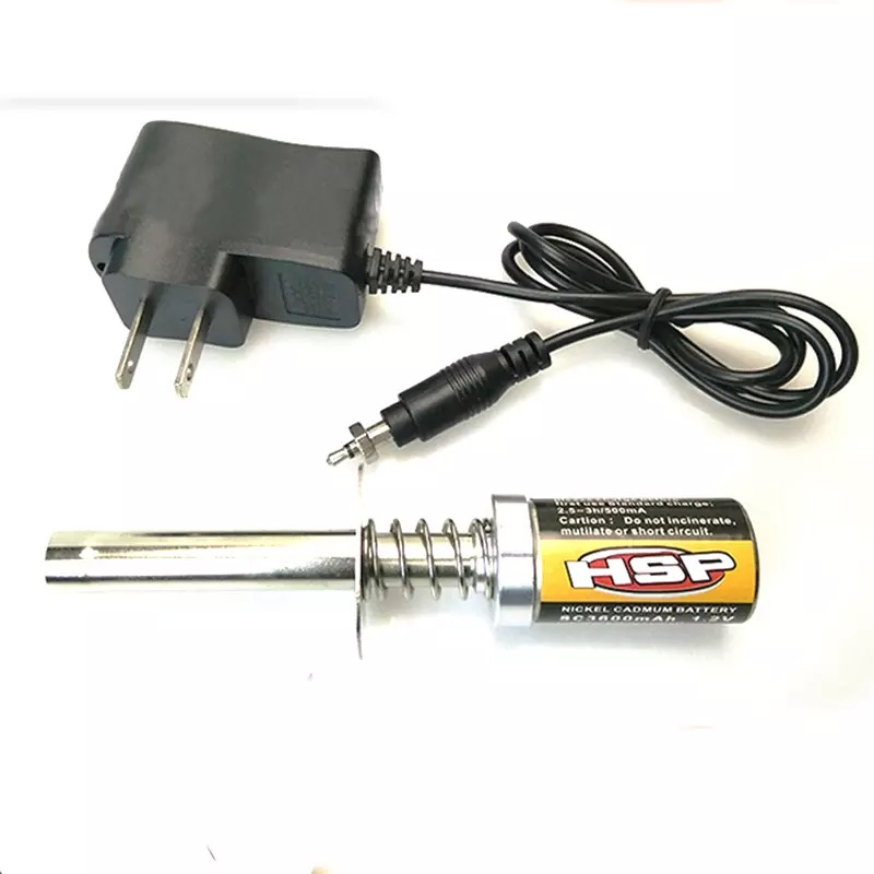 หัวเทียนจุดระเบิด HSP 80231 1800mAh 3600mAH 1.2V พร้อมที่ชาร์จ สําหรับรถบังคับ 1/8 1/10 HSP 80101