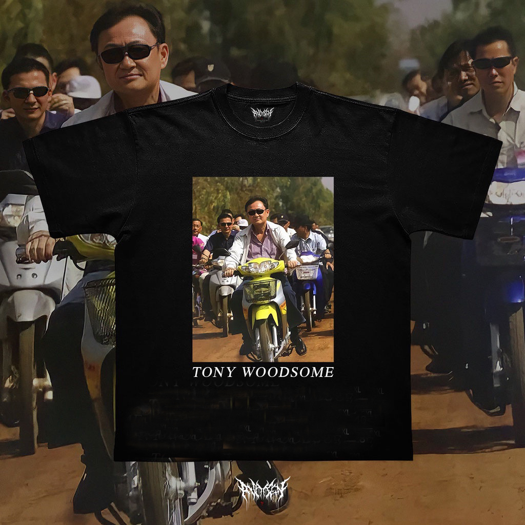 ขายร้อน ​พร้อมส่ง​ คอกลม แขนสั้น เสื้อยืด 𝑇𝑂𝑁𝑌 𝑊𝑂𝑂𝐷𝑆𝑂𝑀𝐸 เสื้อยืดพิมพ์ลาย Premium Cotton S-5XL