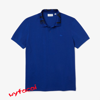 เสื้อโปโล lacoste เสื้อโปโลสําหรับผู้ชายผ้าฝ้ายสํานักงานแขนสั้น POLO