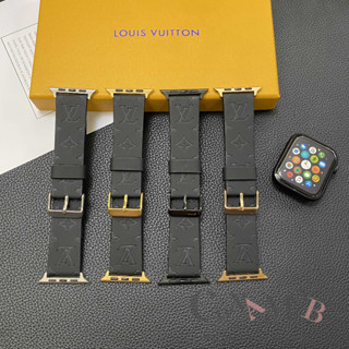 สายนาฬิกาข้อมือ สายหนัง สีดํา สําหรับ iwatch Series 8 7 6 5 4 SE 2 3 iwatch 41 มม. 45 มม. 44 มม. 40 มม. 42 มม. 38 มม.