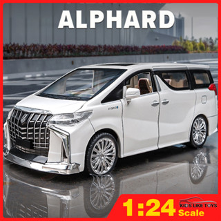 Klt โมเดลรถยนต์ Toyota Alphard 1:24 ของเล่นสําหรับเด็กผู้ชาย