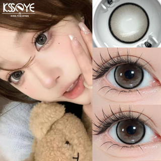 Ksseye คอนแทคเลนส์ สีดํา เส้นผ่าศูนย์กลาง 14.5 มม. 2 ชิ้น