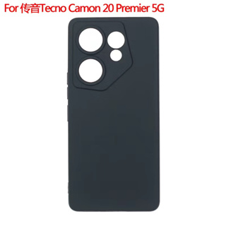 เคสซิลิโคน TPU ลาย BLACK Tecno Camon 20 Primer 5G สําหรับ Tecno Camon 20 Primer 5G