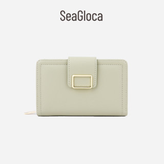 Seagloca ใหม่ กระเป๋าสตางค์ หนัง PU สีพื้น อเนกประสงค์ สไตล์เกาหลี แฟชั่นสําหรับผู้หญิง No 1616