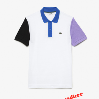 Lacoste เสื้อโปโล สําหรับผู้ชาย เสื้อคอปกปัก POLO เสื้อโปโลแขนสั้น