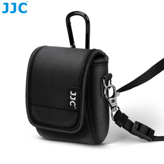 JJC OC-V10 กระเป๋ากล้องขนาดกะทัดรัดสำหรับ Canon PowerShot V10 วิธีการพกพาแบบหลายช่อง เคสป้องกันการจัดเก็บ กระเป๋าเดินทางกันน้ำพร้อมสายสะพายไหล่และคาราบิเนอร์