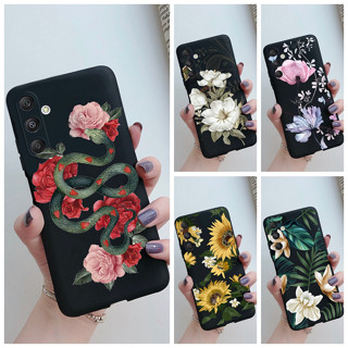 เคสโทรศัพท์ซิลิโคน แบบนิ่ม ลายดอกไม้ กันกระแทก สีสันสดใส สําหรับ Samsung Galaxy M34 5G