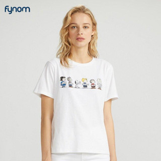 Fynom เสื้อยืด แขนสั้น พิมพ์ลาย ทรงหลวม สําหรับผู้หญิง (UT) UNIQLO