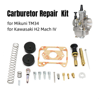 MOTOPARTS SHOP Motorcycle Carburetor Repair Kit Float Gasket Jets Choke Starter for Mikuni TM34