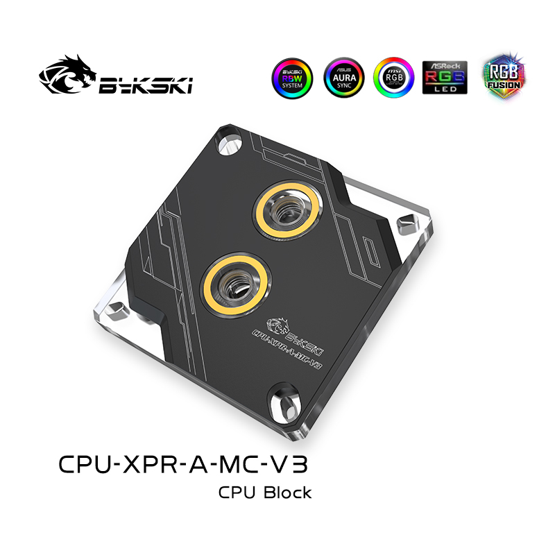 Bykski บล็อกน้ําระบายความร้อน CPU สําหรับ INTEL LGA1150 1151 1155 1156 1200 1700 2011 2066 X99 I7 RGB SYNC CPU-XPR-A-MC-V3