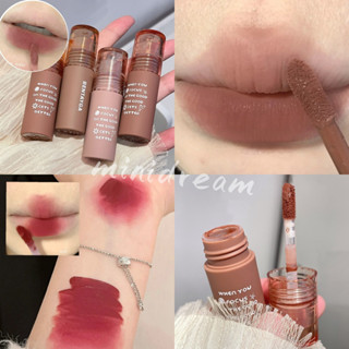 Bentayga Nude lip mud mousse waterpfoof ลิปเคลือบกํามะหยี่ เนื้อแมตต์ ลิปครีม ไม่ติดถ้วย ลิปทินท์