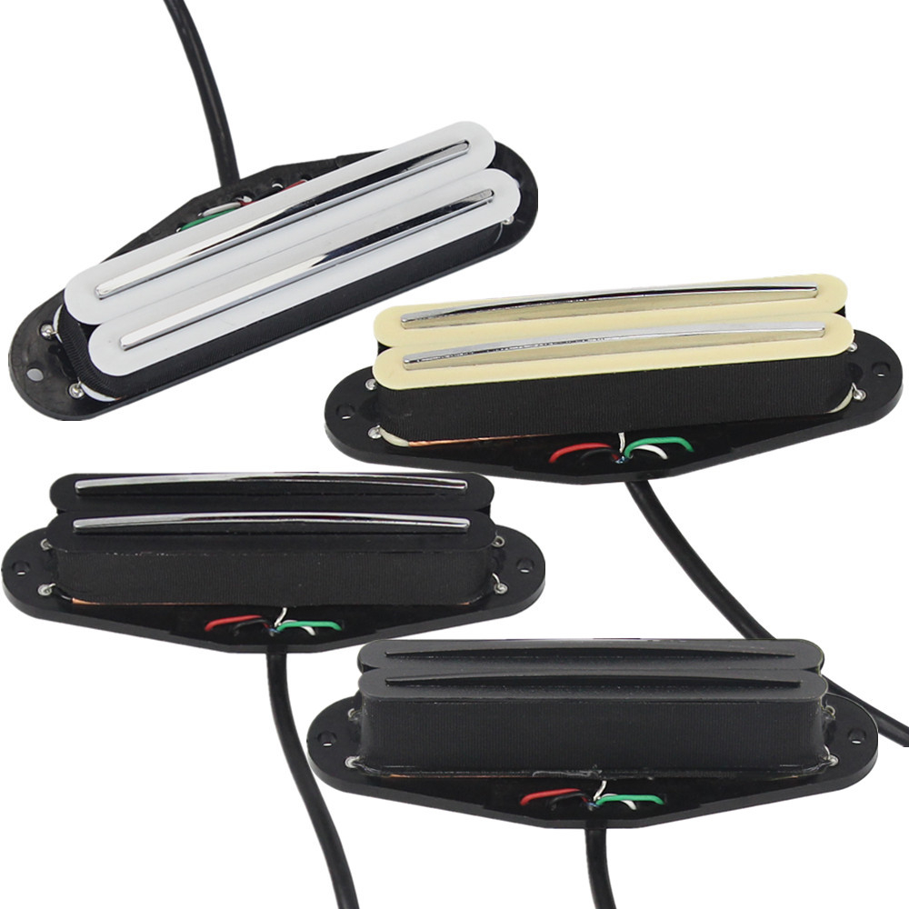 FLEOR Hot Dual Rail Humbucker Pickup แม่เหล็กเซรามิกสําหรับชิ้นส่วนกีตาร์ไฟฟ้า ST