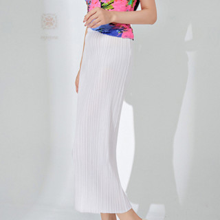 [enjoysea] Issey Miyake กระโปรงพลีท ยืดหยุ่น แฟชั่น สําหรับผู้หญิง