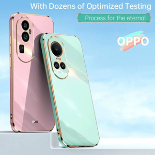 เคสโทรศัพท์ซิลิโคน แบบนิ่ม ทรงสี่เหลี่ยม กันกระแทก สําหรับ OPPO Reno 10 Pro Plus 5G 2023 Reno10 10Pro 10ProPlus Reno10Pro