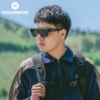 【TH Delivery】ROCKBROS แว่นตากันแดด เลนส์โพลาไรซ์ ป้องกันลม ขนาดใหญ่ น้ําหนักเบา เหมาะกับการเดินทางกลางแจ้ง สําหรับขี่จักรยาน