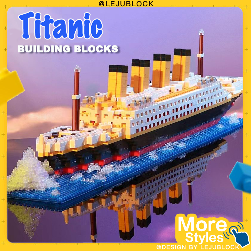 【LEJUBLOCK】ไททานิค บล็อกตัวต่อ Titanic นาโนบล็อค ของเล่นเด็ก เรือสำราญ ตัวต่อ รูปเรือใบ ตุ๊กตา เรือมังกร ของเล่นตัวต่อ ของขวัญแฟน ของขวัญวันเกิด