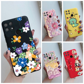 เคสโทรศัพท์มือถือ TPU นิ่ม ลายการ์ตูนดอกไม้น่ารัก สําหรับ Realme Narzo 50A 50A 50A