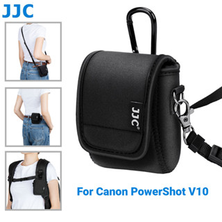 JJC กระเป๋าใส่กล้อง ผ้านีโอพรีน หลายช่อง พร้อมสายคล้องไหล่ สําหรับ Canon PowerShot V10