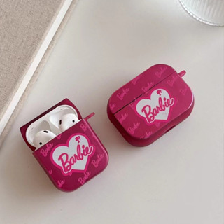 เคสหูฟังไร้สาย แบบแข็ง สีชมพู สําหรับ Apple AirPods 1 2 3 AirPods Pro