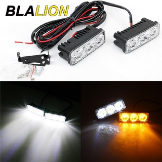 ไฟตัดหมอก LED 3 ดวง 6000k 12v กันน้ํา อุปกรณ์เสริม สําหรับรถยนต์ 2 ชิ้น