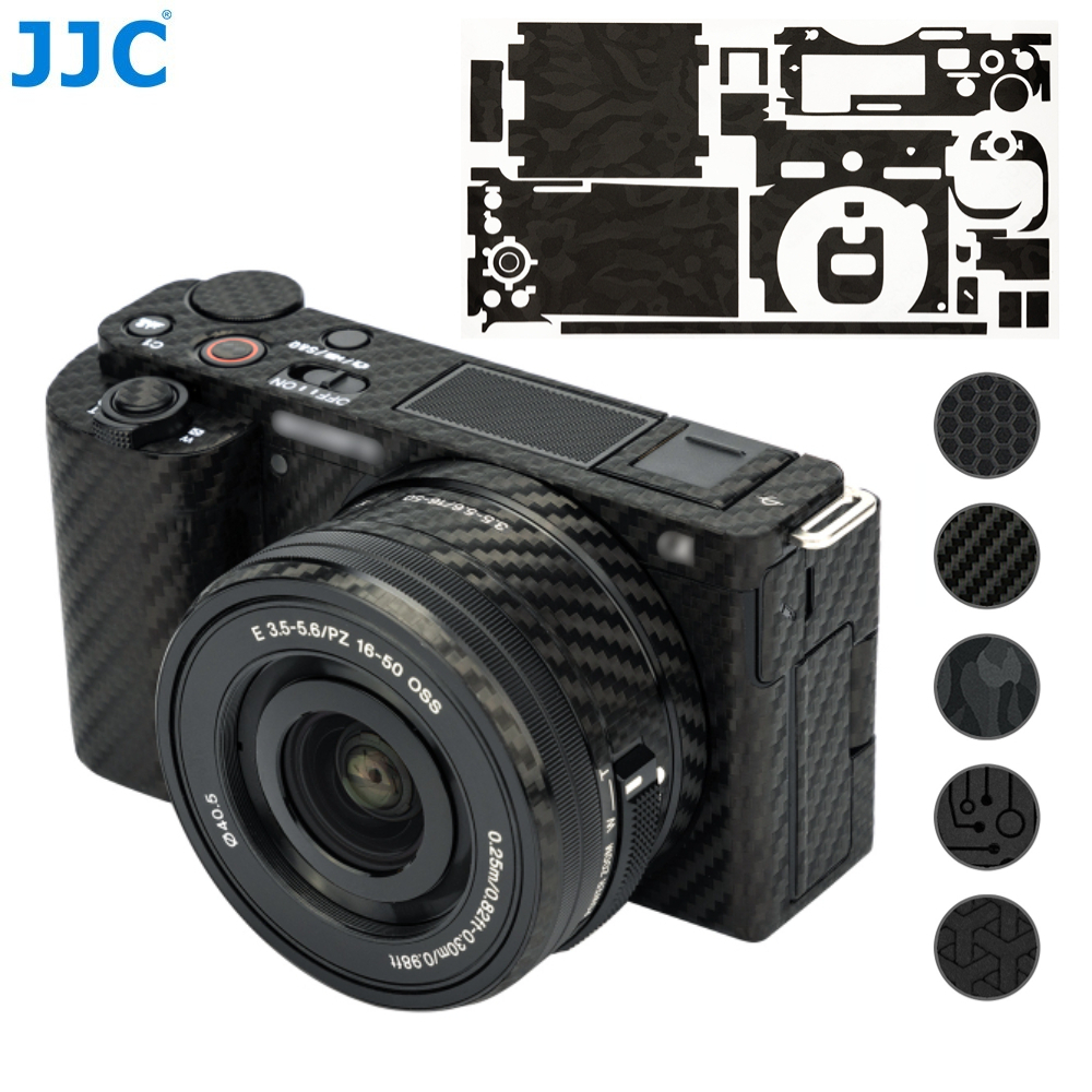 JJC SS-ZVE10 ซองกล้อง Sony ZV-E10+SELP1650 เลนส์เฉพาะ 3M ไม่ทิ้งรอยกาว ป้องกันรอยขีดข่วน สติกเกอร์ตกแต่ง