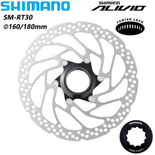 Shimano SM-RT30-S SM-RT30-M ดิสก์เบรกโรเตอร์ 160 มม. 180 มม. พร้อมแหวนล็อค สําหรับจักรยานเสือภูเขา