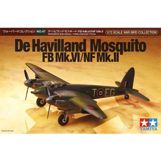 Tamiya 60747 ชุดโมเดลเครื่องบิน 1/72 De Havilland Mosquito FB Mk.VI/NF Mk.II