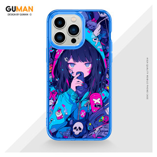 GUMAN เคสไอโฟน เคสซิลิโคนนุ่มกันกระแทกการ์ตูนน่ารักตลก เคสโทรศัพท์ Compatible for iPhone 15 14 13 12 11 Pro Max SE 2020 X XR XS 8 7 6 6S Plus พลัส XYM2408