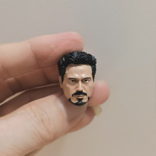 โมเดลฟิกเกอร์ Iron Man Tony Stark Head Sculpt ขนาด 1/10 สําหรับฟิกเกอร์ตัวผู้ 7 นิ้ว