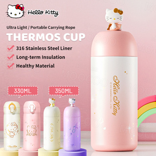 【Hello Kitty】กระติกน้ําร้อน สเตนเลส 316 แบบพกพา น้ําหนักเบา 350 มล.