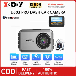 Xgody J401 หน้าจอสัมผัส GPS 1080P HD IPS 3 นิ้ว พร้อมกล้อง WIFI Dash Cam