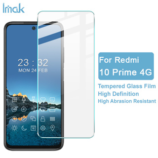 Imak Redmi 10 Prime 4Gฟิล์มกระจกนิรภัยกันรอยหน้าจอโทรศัพท์มือถือ 9H สําหรับ Tempered Glass Screen Protector Film