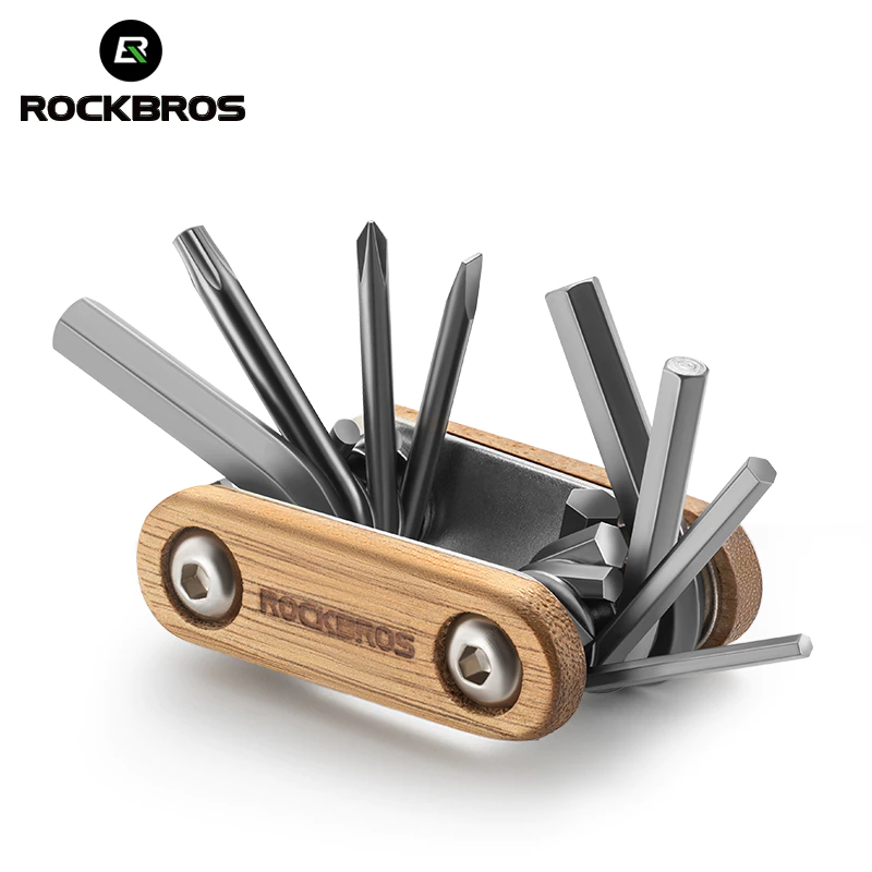 【TH Delivery】ROCKBROS 8-in-1 เครื่องมือซ่อมจักรยาน อเนกประสงค์ ภายใน หกเหลี่ยม ถอด บํารุงรักษา เครื่องมือซ่อมจักรยานเสือภูเขา แบบพกพา