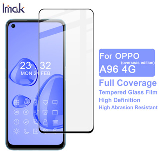 Imak ฟิล์มกระจกนิรภัยกันรอยหน้าจอ แบบเต็มจอ คุณภาพสูง สําหรับ OPPO A96 4G Overseas Edition Full Glue Tempered Glass Screen Protector Film