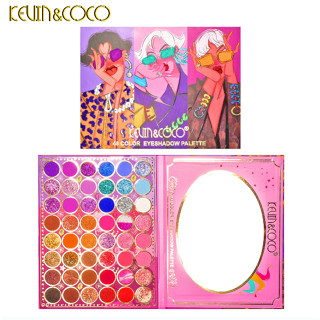 Kevin&amp;coco-พาเลทอายแชโดว์ ชิมเมอร์ ไฮไลท์คอนทัวร์ เนื้อแมตต์ กันน้ํา 48 สี ไม่เลอะง่าย