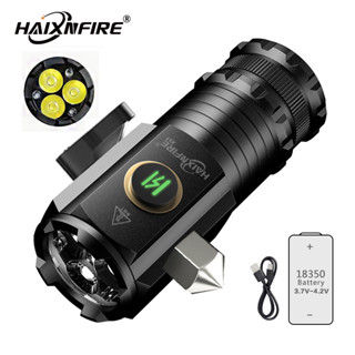 Haixnfire X51 ไฟฉายฉุกเฉิน LED ชาร์จ USB สําหรับตั้งแคมป์กลางแจ้ง