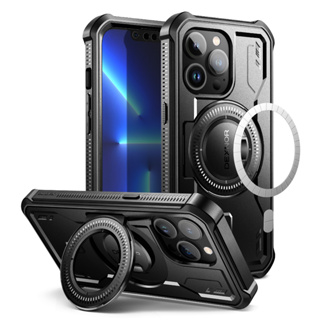 Dexnor เคสแม่เหล็ก 360 องศา กันกระแทก พร้อมขาตั้งในตัว สําหรับ iP 13 Pro 6.1 นิ้ว