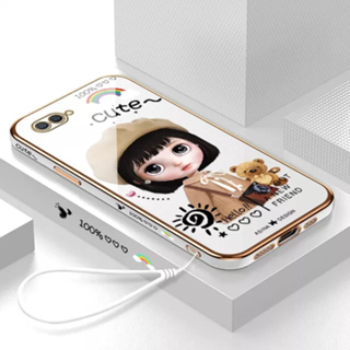 เคสโทรศัพท์มือถือ ลายการ์ตูนเด็กผู้หญิงเบเร่ต์ พร้อมสายคล้อง สําหรับ Huawei NOVA 3 Huawei NOVA3i Huawei NOVA 4 Huawei NOVA 5 Huawei NOVA 5i Huawei NOVA 5ipro Huawei NOVA 5t