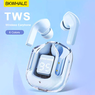 Bkwhale TWS หูฟังบลูทูธ 5.2 InPods พังก์ หูฟังใส ควบคุมแบบสัมผัส หูฟังบลูทูธไร้สาย สีสันสดใส