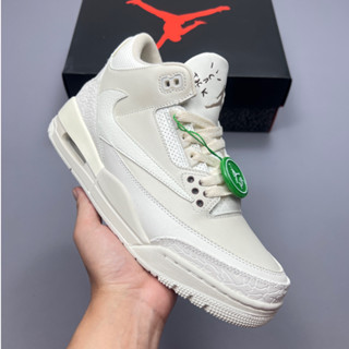 รองเท้าผ้าใบบาสเก็ตบอล Air Jordan 3 "Palomino" ทนต่อการสึกหรอ ระบายอากาศได้ดี สไตล์วินเทจ  136064-668