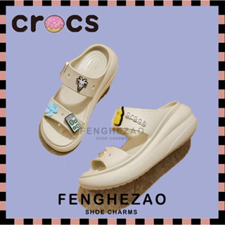 &lt;FzH&gt; รองเท้าแตะ Crocs 100% เหมาะกับเดินชายหาดกลางแจ้ง แฟชั่นคลาสสิก สําหรับผู้หญิง #207670