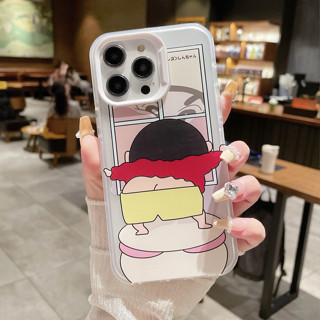 เคสโทรศัพท์มือถือ ลายการ์ตูนชินจังตลกน่ารัก สําหรับ iPhone 14 13 12 11 Pro Max