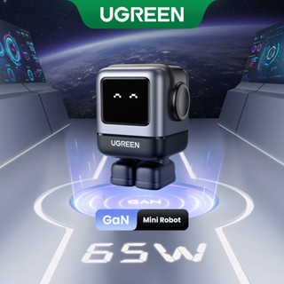 Ugreen RoboGaN 65W USB C USB A ที่ชาร์จหุ่นยนต์ขนาดเล็ก Nexode 3 พอร์ต GaN ชาร์จเร็ว สําหรับ iPhone 14/14 Pro Max / Macbook Air / iPad Pro / iPad Mini