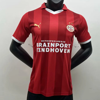เสื้อเชิ้ต ลายทีมชาติฟุตบอล PSV Eindhoven 2023-24 ชุดเหย้า สําหรับผู้ชาย