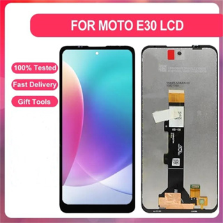 【พร้อมส่ง】แผงหน้าจอสัมผัส Lcd XT2159-1 6.5 นิ้ว พร้อมกรอบ สําหรับ Motorola Moto E30 XT2158-6 V8NB