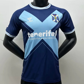 เสื้อกีฬาแขนสั้น ลายทีมชาติฟุตบอล Tenerife 2023-24CD ชุดเยือน สําหรับผู้ชาย