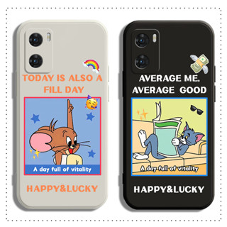 เคสนิ่ม ลายแมว และหนู สําหรับ OPPO A98 A78 A77 A76 A96 A74 A57 A77S A54 A17 A17K A16K A16E A16 2021